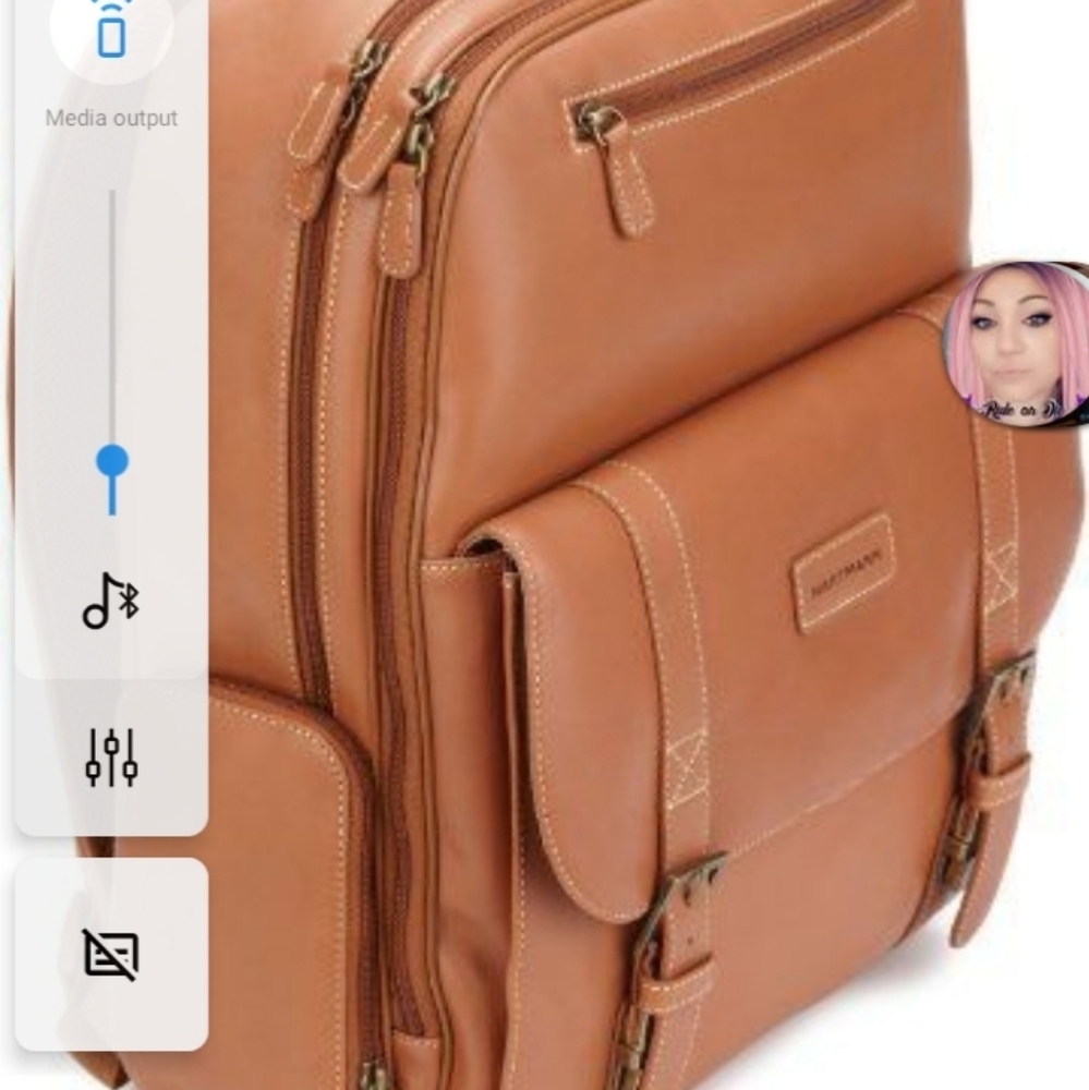 Leather backpack in mint condition